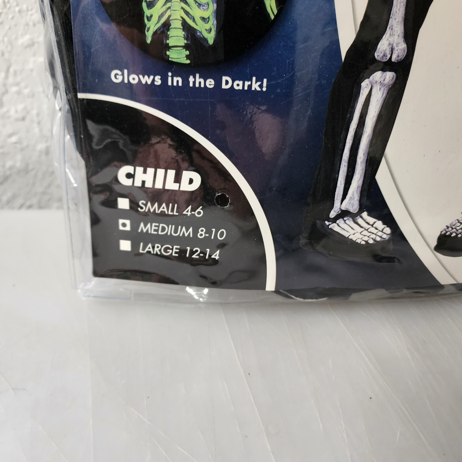 SKELETON XRAY HALLOWEEN COSTUME KIDS Medium Bones 3D… Gem