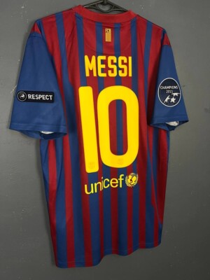 バルセロナ MESSI 10 UEFA Super Cup ユニフォーム UEFA MEN'S FC BARCELONA 2011/2012 MESSI #10 FOOTBALL SOCCER SHIRT