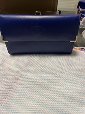 Blue Top Grain Cowhide Wallet