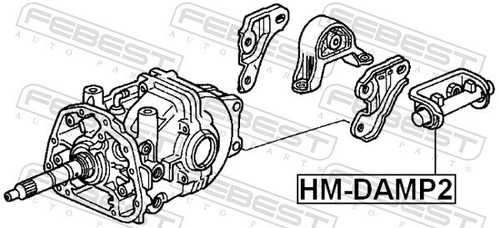 FEBEST HM-DAMP2 Lagerung, Differential für HONDA,HONDA (DONGFENG) - Bild 2 von 2