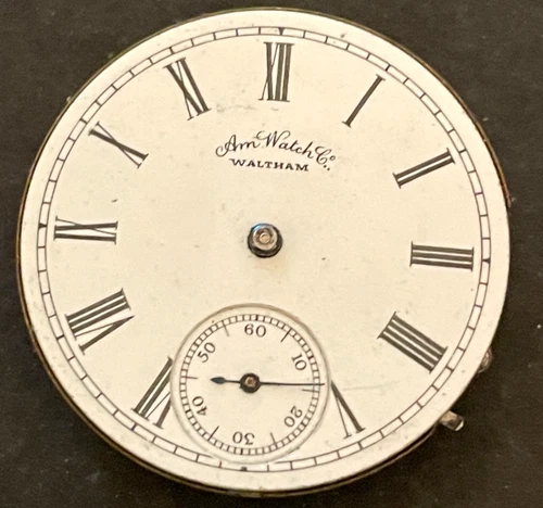 Antique 1887 Waltham 1873 Seaside D Pocket Watch Movement Parts/Repair 6s 11j