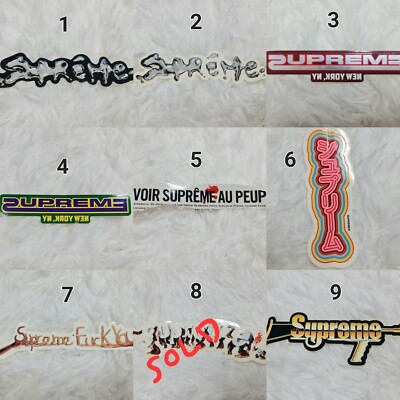 Supreme Stickers 100% Authentic Brand New