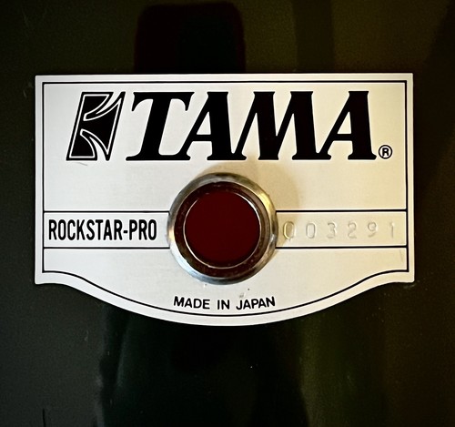 RARE Tama Rockstar Pro Drum Kit Badge MIJ fits Artstar Granstar II Vintage Snare