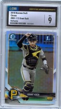 2018 Bowman Draft Chrome REFRACTOR #115 GRANT KOCH Rc Pirates Razorbacks CSG 9