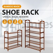 Bamboo Shoe Rack Cabinet Storage Organizer Wooden Shelf Stand Shelves