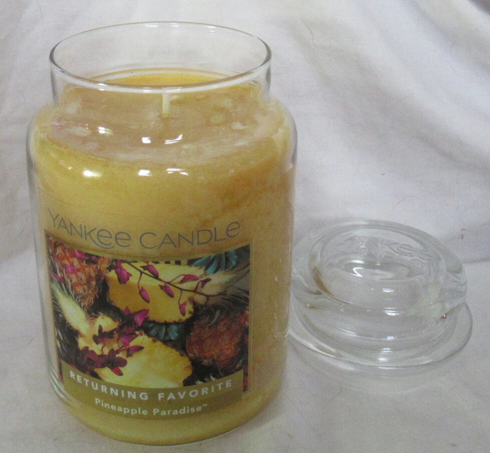 Yankee Candle Tarro Grande Vela 110-150hrs 22 oz PINEAPPLE PARADISE ret. favorito Foto 2 de 3
