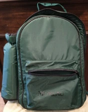 Picnic Time Insulated Backpack for 2 w/ Utensils Set & Bottle Holder EUC