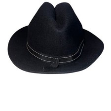 Geo. Bollman  Co. doeskin fedora gothic western vintage hat, USA