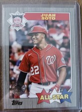 Juan Soto 2022 Topps Series 2 All Star 1987 Retro Black Parallel #005/299