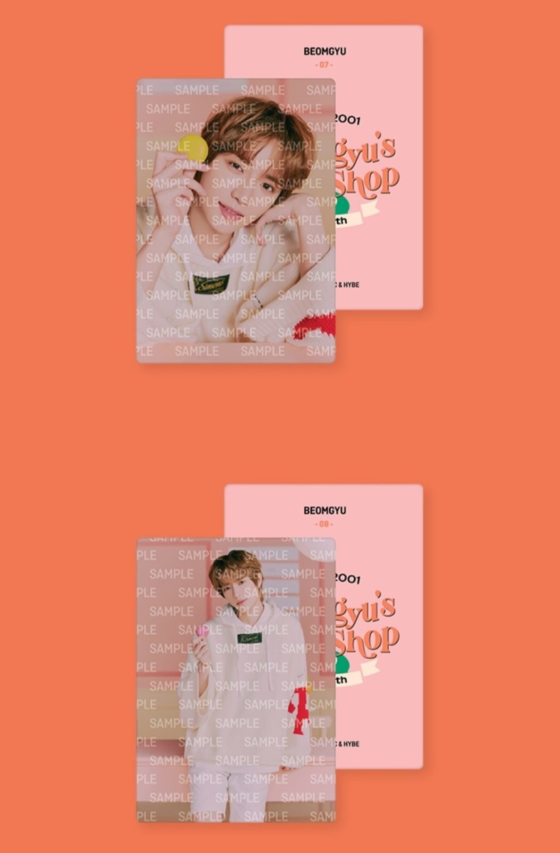 TXT Beomgyu's birthday Bake Shop Photocard and Holder Set | eBay