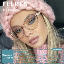 Cat Eye Blue Light Blocking Reading Glasses For Women Retro Classic Glasses New