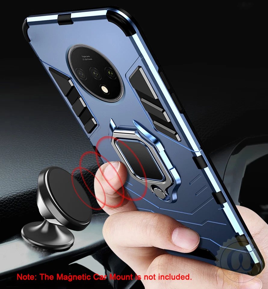 For OnePlus 7T 7 Pro 6T Case Caseswill Rugged Hybrid Armor Ring Stand Hard Cover - Image 2 of 4