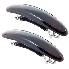 Paris CP1438/2 French Hair Barrette Clip for Girls, Tortoise Shell 2.5" 2PK