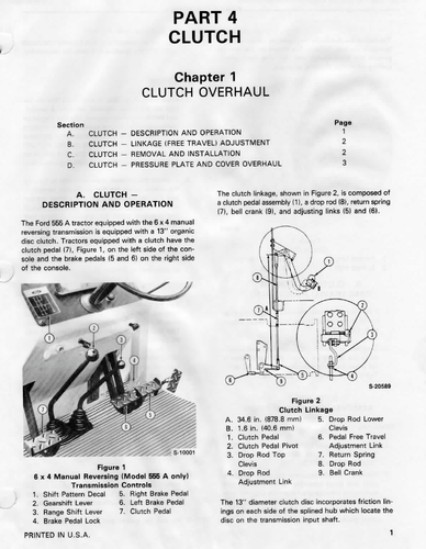 Ford Tractors 555A 555B 655A TLB Backhoe Loader Shop Service Repair Manual CD - Picture 9 of 23