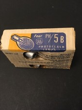 GE PH5B Photoflash Lamps - 4 Bulbs Class M Medium Peak 
