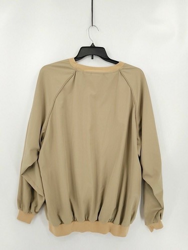 Slazenger Mens Pullover Jacket Size XL Slazenger Golf Logo Solid Tan - Picture 2 of 7