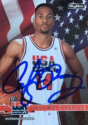 Alonzo Mourning Autographed 1994 Skybox Signed Basketball Card #1 