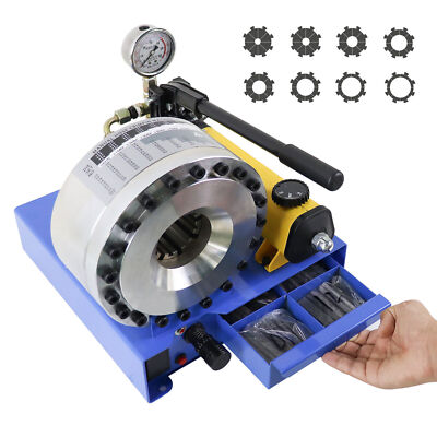 #ad #ad Hose Crimper Manual Hydraulic High Pressure With 8 Set Dies Hose Pipe Crimping $449.00