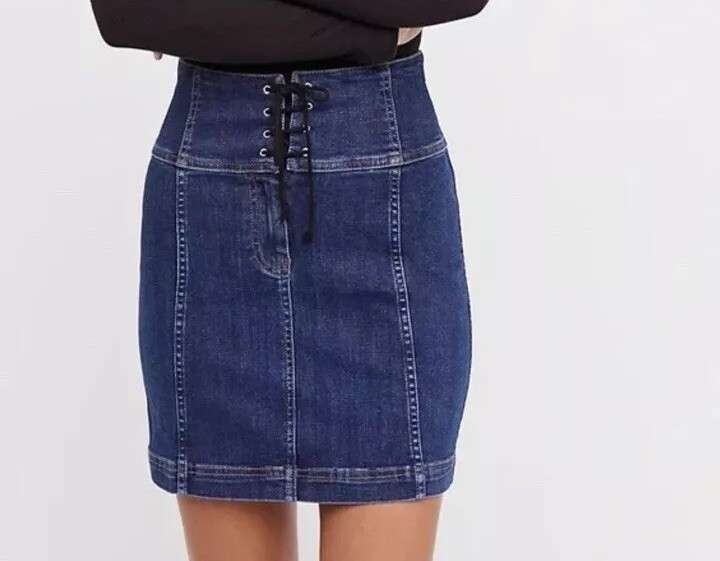 Free People - Modern Femme Lace Up Corset Skirt - Size 8