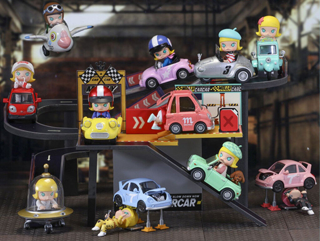 Molly Car Series Confirmed Blind Box Figure Birthday Gift Doll Toy