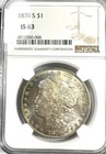 1878-S MORGAN SILVER DOLLAR NGC MS63 MONSTER RAINBOW TONING REVERSE TONER COLOR!
