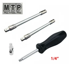 1/4" Driver Hand Spinner  Flexible Socket Extension Ratchet  Joint Swivel Wobble