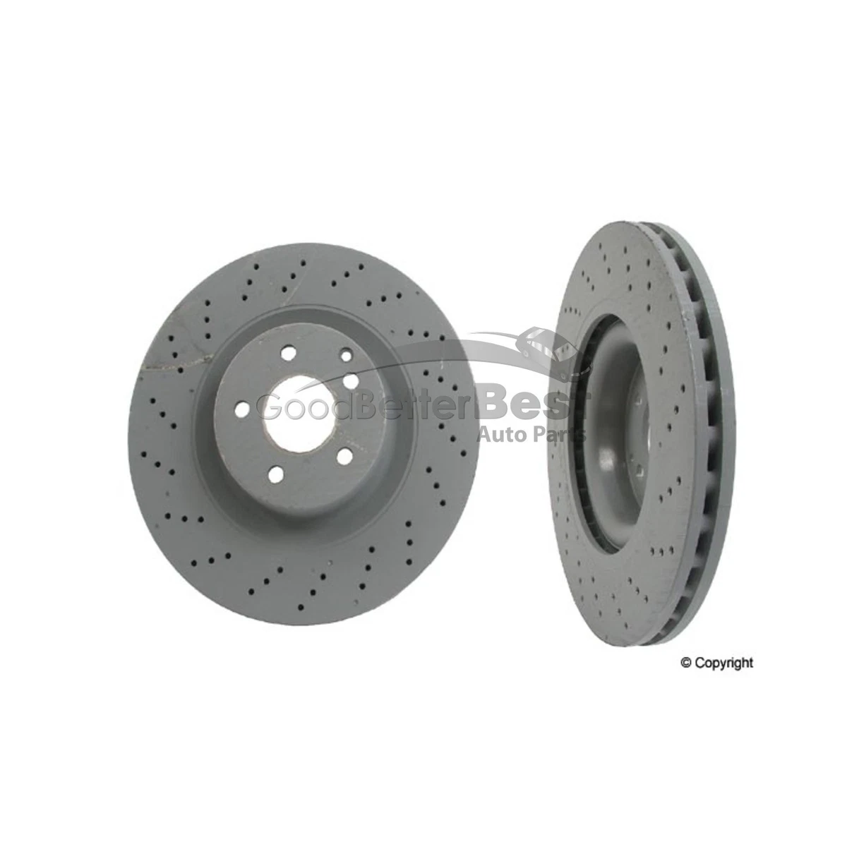 One New Genuine Disc Brake Rotor Front 221421161207 for Mercedes 