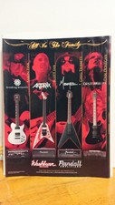 WASHBURN GUITARS  RANDALL AMPLIFIERS  PRINT AD 11 X 8.5  D2