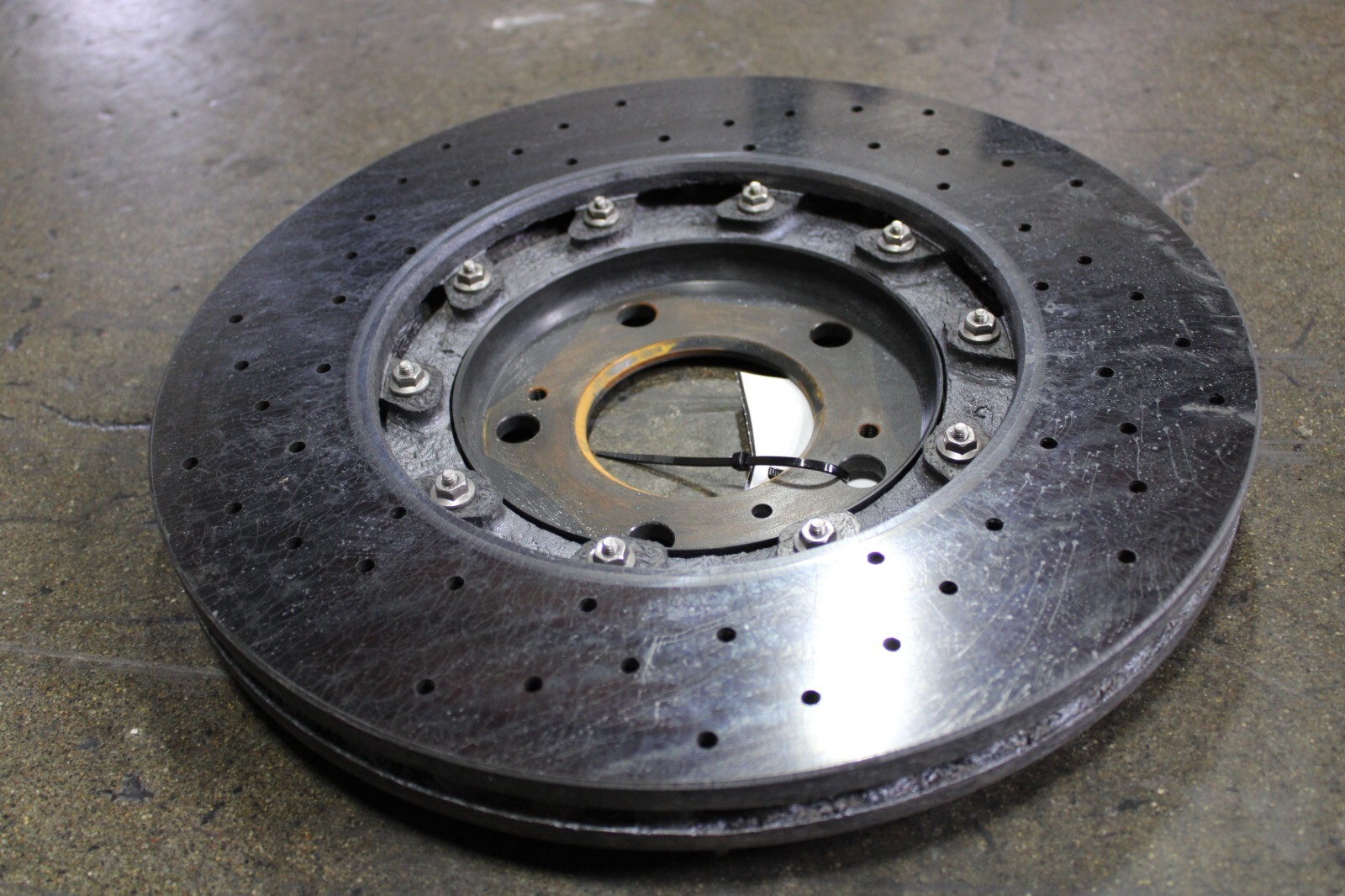 Lamborghini Urus, RH, Right, Rear CCM Brake Rotor, Used, P/N 4M0615602G
