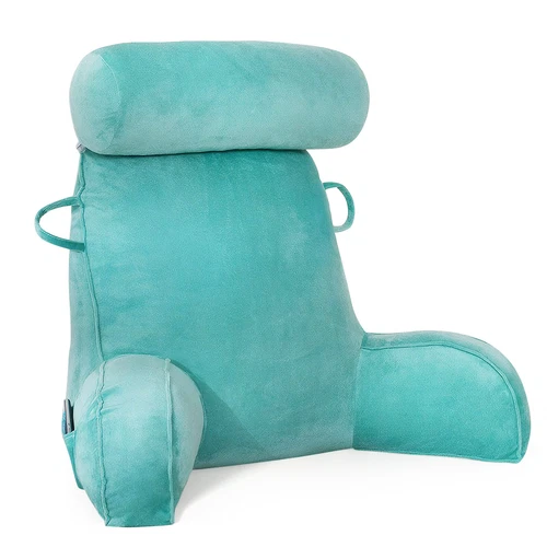Reading Pillow TV Bed Rest Memory Foam with Arms Rests Neck Roll Back Support US - Picture 32 of 48