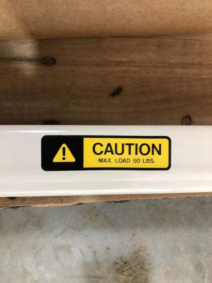 Puente de acero pintado beige Hubbell 6 pies X 1-1/2" / riel de pista 50 lb - nuevo en caja de 5 piezas Foto 4 de 4