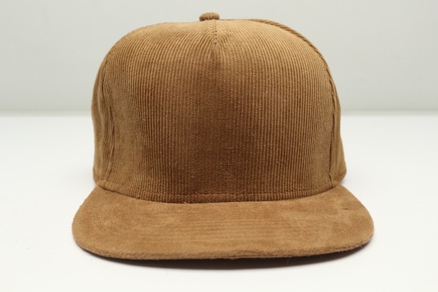 brown corduroy hat