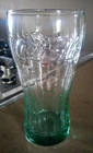 Vintage Coca-Cola Logo Green Base Glass. NEVER USED. 400ml; 15.5cm x 8.5cm
