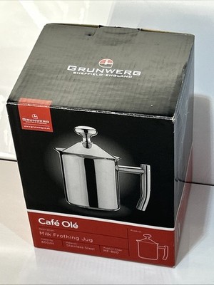 800ml CAFE OLE MILCHAUFSCHÄUMER KANNE S/S GRUNWERG