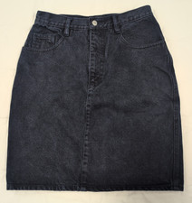 80/90s Jeanjer By Jordache BLUE Dark Wash Denim Jean Mini Skirt Sz 28" 9/10
