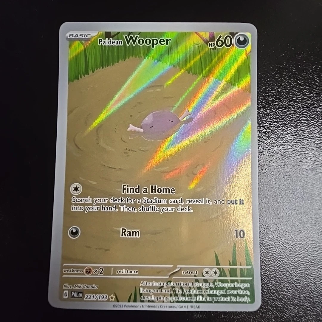 Pokémon TCG Paldean Wooper Paldea Evolved Card 221/193