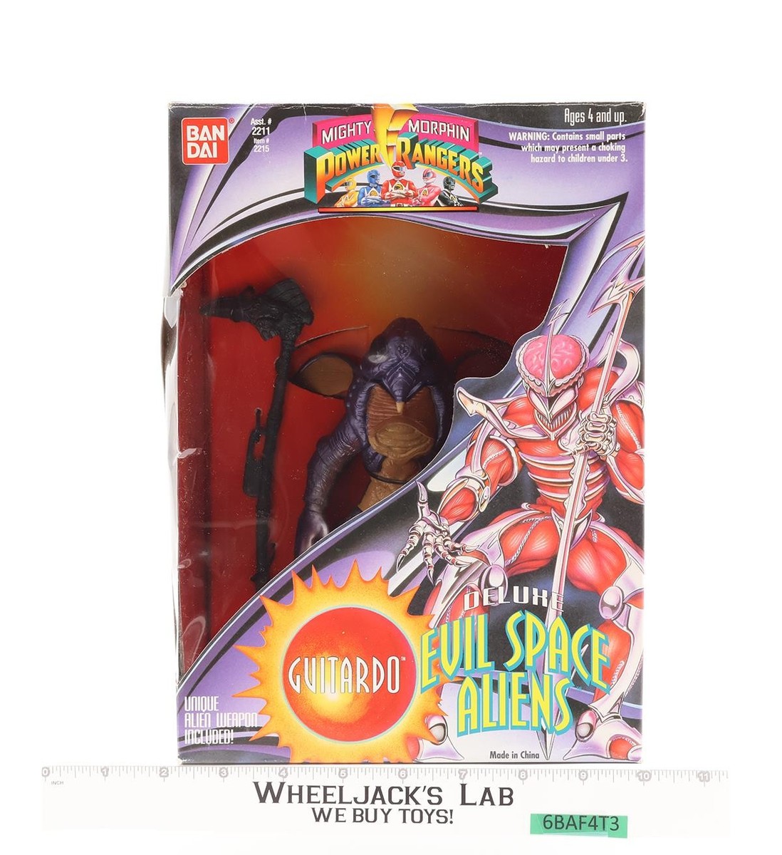 Guitardo Evil Space Alien Mighty Morphin Power Rangers 1994 Bandai
