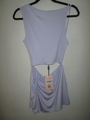 OH POLLY Soft Lilac Two Piece Set - Ceylon Tank  + Coda A Line Mini Skirt  8 NWT