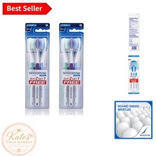 Soft Sensitive Toothbrush, 3 Count Pack of 2 - Gentle Care for Sensitive Teeth