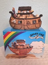 Vintage Noah's Ark Night Lite Lamp Light Nursery Childs Decor Religious Animals