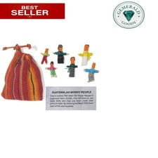 Culturally Significant Worry Dolls - 6 Handmade Mini Dolls for