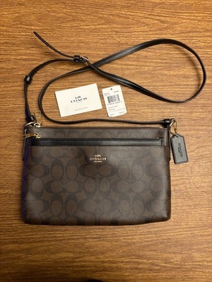 Coach Signature E/W Crossbody with Pop-up Bag (F58316)