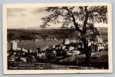 Vintage Constantinople Roumeli-Hissar & Robert College Postcard 1931 RPPC