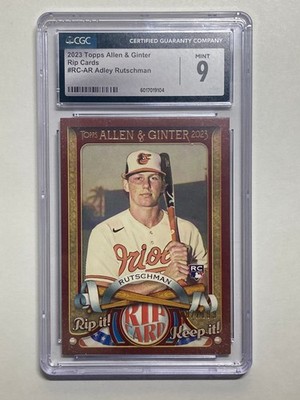 2023 Topps Allen & Ginter Adley Rutschman RIP CARD 87/199 RC CGC 9 Mint UNRIPPED