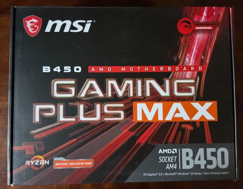 MSI B450 AM4 GAMING PLUS MAX Motherboard (Including CPU, RAM and SSD)