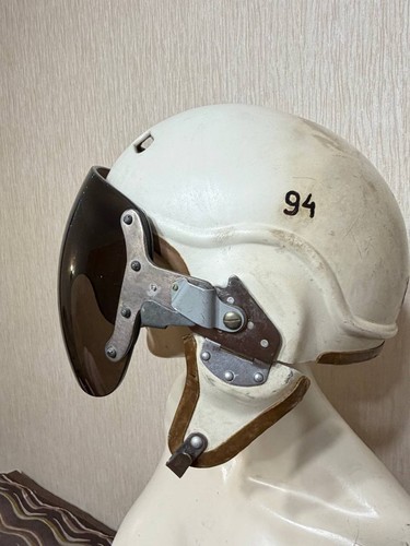 Casque de vol ancien armée de l'air soviétique ZSh-3M casque de pilote - URSS - Photo 14/24