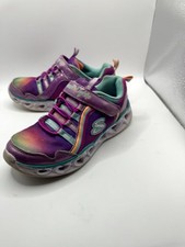 Skechers Heart Lights Rainbow Lux 302398L Girls 1 Sneaker Purple Comfort Shoes