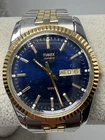 Timex New Battery Mens Watch 1993 Vintage 34MM 7.25" Blue Dial