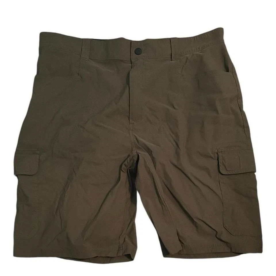 Orvis Shorts Mens 36 Cargo Pocket Outdoor Hiking Camp Casual Stretch Nylon Green