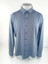 RHONE - Performance Stretch Large Slim Fit Striped Shirt - EXCELLENT